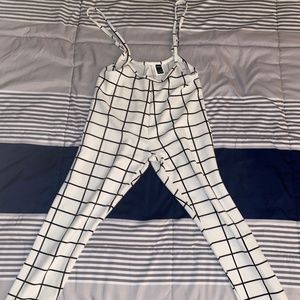 Shein Plaid Supsender Jumpsuit